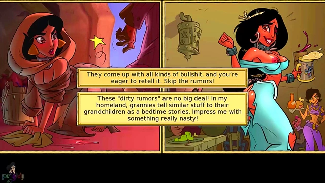 Princess Jasmine Fucks Roughly in Doggy Style for Busty Hentai Orgasm