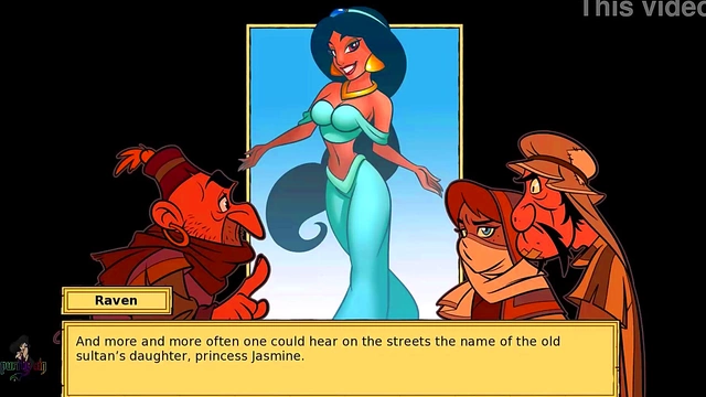 Princess Jasmine Fucks Roughly in Doggy Style for Busty Hentai Orgasm