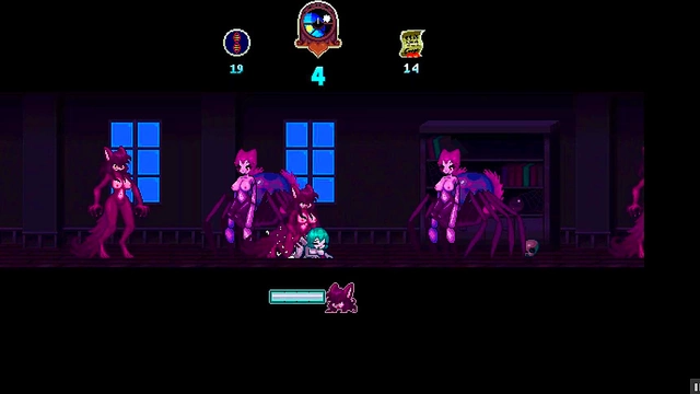 Horny Futa Monster Girl Chases Cum in Haunted Hump House Hentai Game