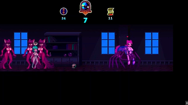 Horny Futa Monster Girl Chases Cum in Haunted Hump House Hentai Game