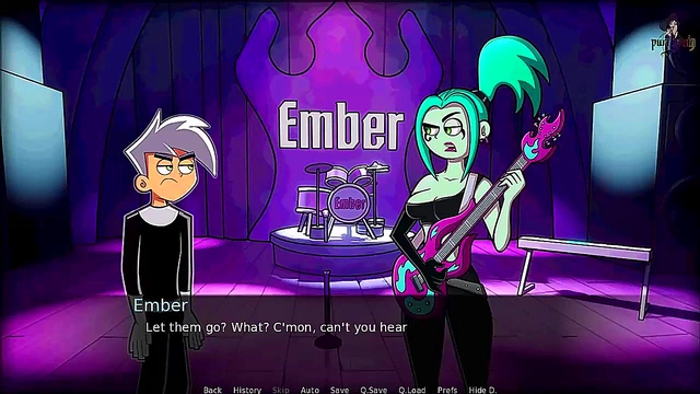Goth Redhead Rocker Chick Gets Magic Ghost Action in Danny Phantom Anime