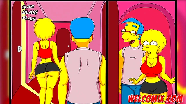 Hentai Simpsons Porn – Lisa & Liza Enjoy Group Sex Dessert Fun