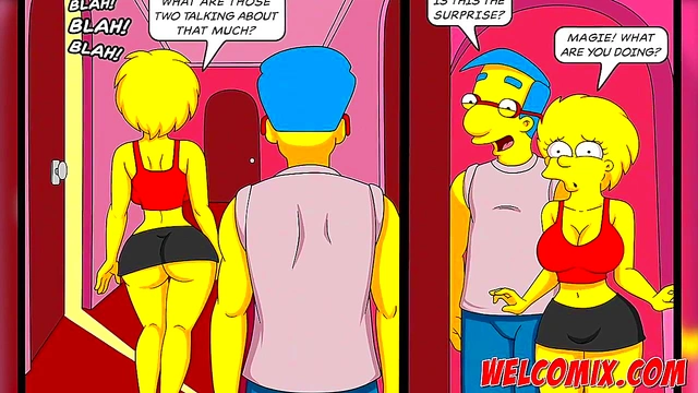 Hentai Simpsons Porn – Lisa & Liza Enjoy Group Sex Dessert Fun