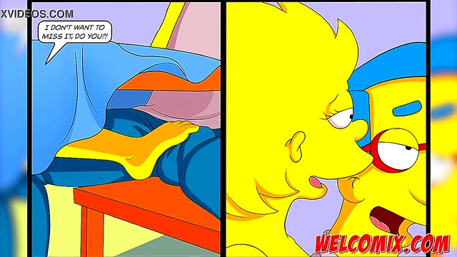 Hentai Simpsons Porn – Lisa & Liza Enjoy Group Sex Dessert Fun