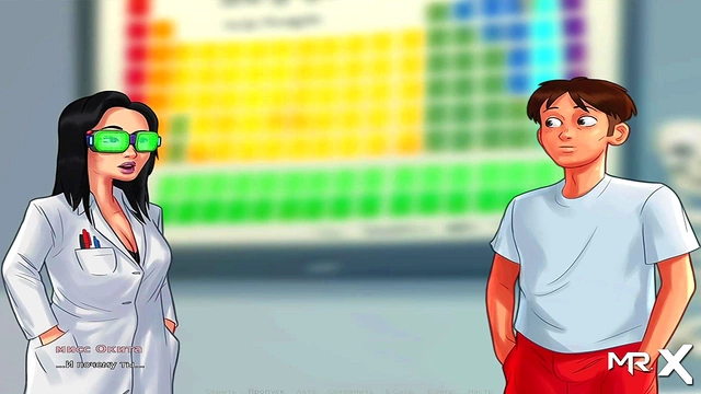 TeenTeacher Surprised by Huge Dick in Summertime Saga Anime Adventure