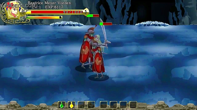 Pretty Warrior Woman Fights Monsters & Enjoys Steamy Sex Scenes in Lord of H Road Hentai Gameplay