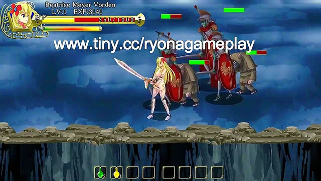 Pretty Warrior Woman Fights Monsters & Enjoys Steamy Sex Scenes in Lord of H Road Hentai Gameplay