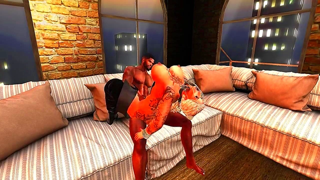 Blonde MILF Gets Interracial Anal & Pussy Fucking for Cartoony Orgasmic CreamPie