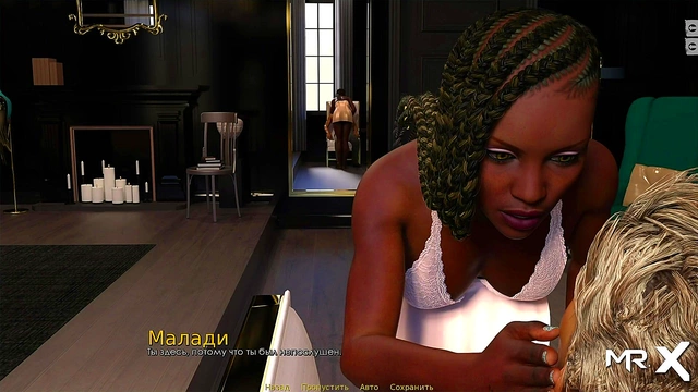 Posh Lady in Black Seduces With Anime Charm In Visual Novel Adventure