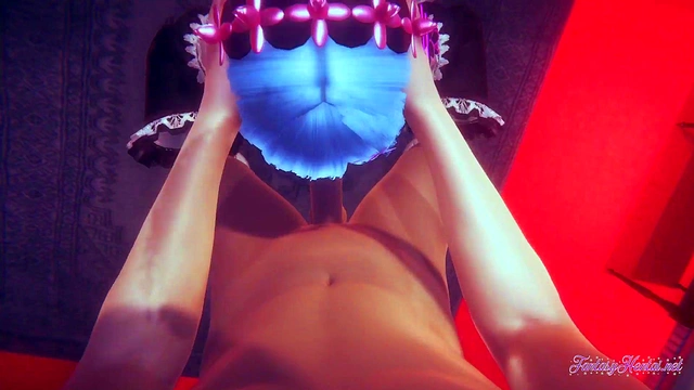 Rem Gives Intense Blowjob POV in Re-Zero Uncensored 3D Hentai Anime Cosplay