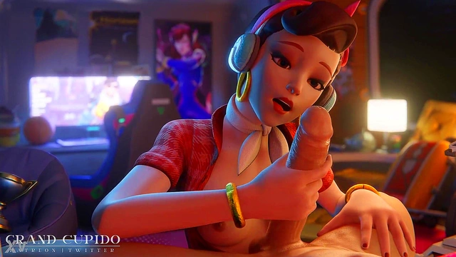 DVA Enjoying Big Dick In 3D Anime Adventure With Busty Action