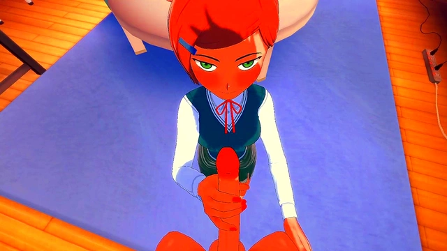 Ben Ten Cosplay Couple Enjoy Uncensored 3D Hentai Blowjob & Floor Pussy Action