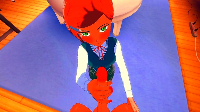 Ben Ten Cosplay Couple Enjoy Uncensored 3D Hentai Blowjob & Floor Pussy Action