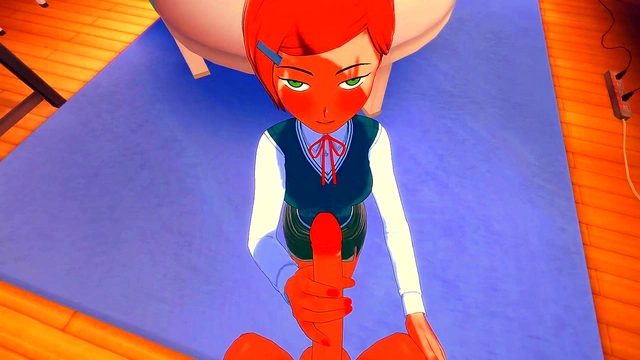 Ben Ten Cosplay Couple Enjoy Uncensored 3D Hentai Blowjob & Floor Pussy Action