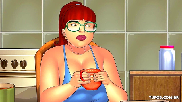 Chubby Anime Babe Rides Alpha Male's Dick for Juicy orgasm