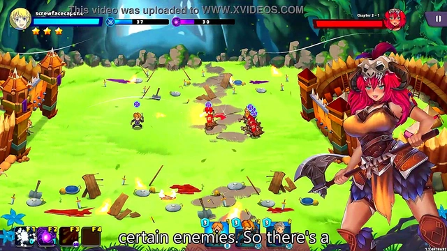 Hentai Warlord Hides Big Tits & Dark Skin Action in Tower Defense Game Bondate