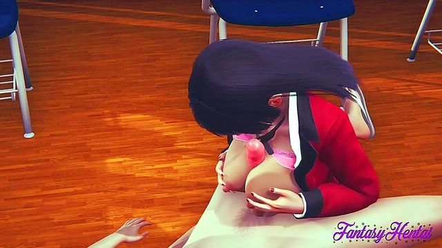 Jabami Yumeko Gives Boobjob & Facial Before Creampie Fuck in Kakegurui Hentai