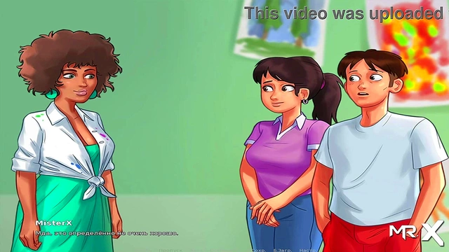 Teen Anime Chick Competes for Good Grades in Summertime Saga Seduction