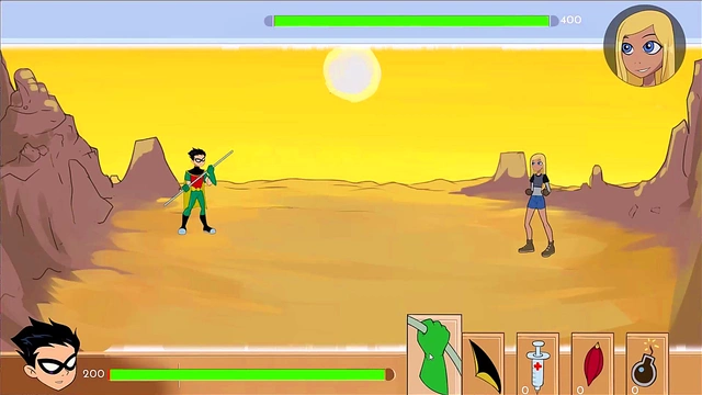 New Sexy Teen Titans Girl Terra Gets Ravaged By Raven In Eroge Anime Action