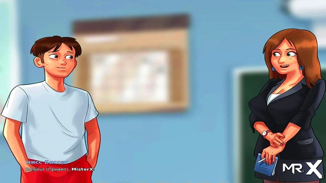 Teen Anime Seductress Tempts With Lollipop Tease for Summertime Saga Fans