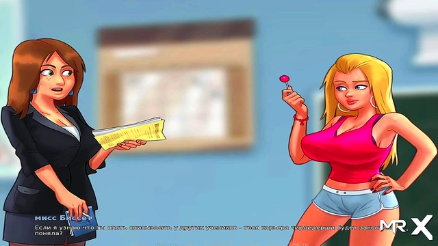 Teen Anime Seductress Tempts With Lollipop Tease for Summertime Saga Fans