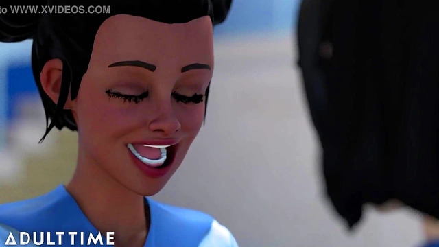 Big-Titted Anime Babes Scissor Each Other Hotly at Hentai College