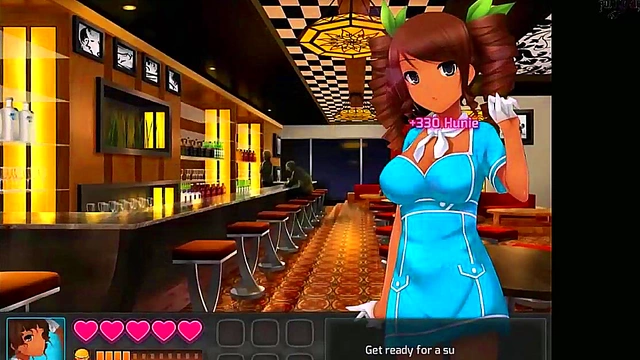 Brunette Neko Takes Dick In Sexy Anime Porn Game Huniepop Scene