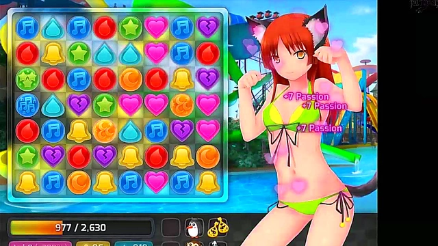 Brunette Neko Takes Dick In Sexy Anime Porn Game Huniepop Scene