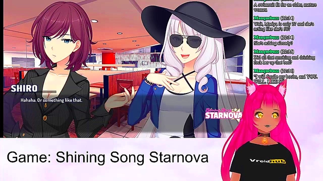 Lewd VTuber Neko Plays Shining Song Starnova for Hot Anime Action