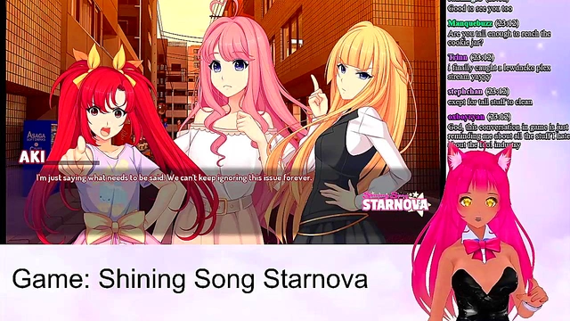 Lewd VTuber Neko Plays Shining Song Starnova for Hot Anime Action