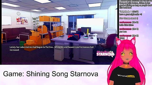 Lewd VTuber Neko Plays Shining Song Starnova for Hot Anime Action