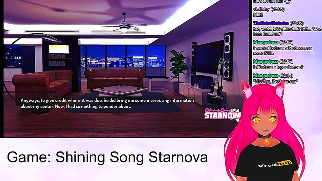 Lewd VTuber Neko Plays Shining Song Starnova for Hot Anime Action