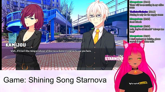 Lewd VTuber Neko Plays Shining Song Starnova for Hot Anime Action