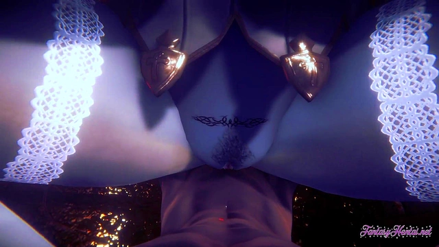 Lady Dimitrescu Gives Mind-Blowing Boobjob & Cowgirl Ride for POV Creampie