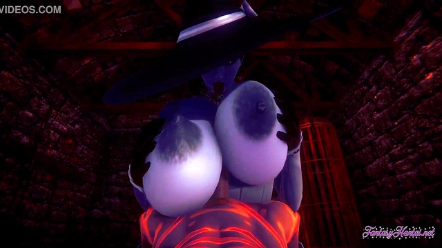 Lady Dimitrescu Gives Mind-Blowing Boobjob & Cowgirl Ride for POV Creampie