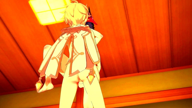 Sara Gives Seductive Boobjob & Blowjob Before Hot Genshin Impacts Creampie Session