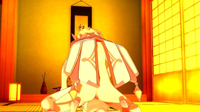 Sara from Genshin Impact Gets Fucked & Cums in Uncensored 3D Hentai Anime Cosplay