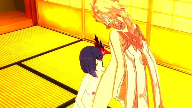 Sara from Genshin Impact Gets Fucked & Cums in Uncensored 3D Hentai Anime Cosplay