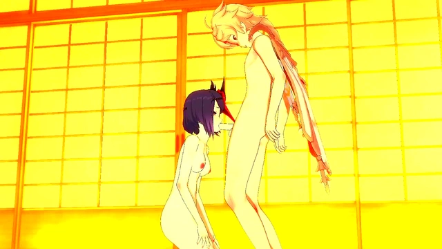 Sara from Genshin Impact Gets Fucked & Cums in Uncensored 3D Hentai Anime Cosplay