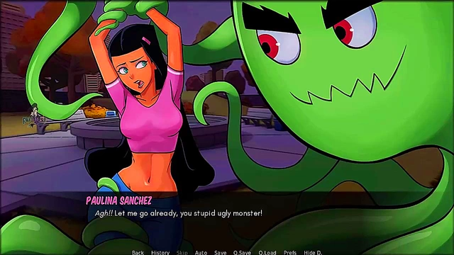 Latina MILF Cheerleader Gets Rough With Ghost in Danny Phantom Anime Action
