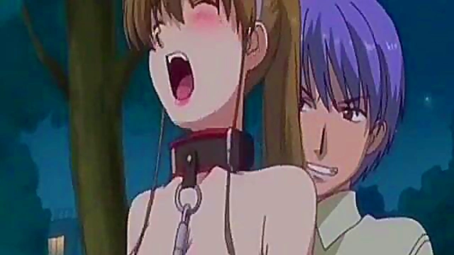 Horny Hentai Slave Gets Fucked Hard Outdoors With Big Dick Bliss