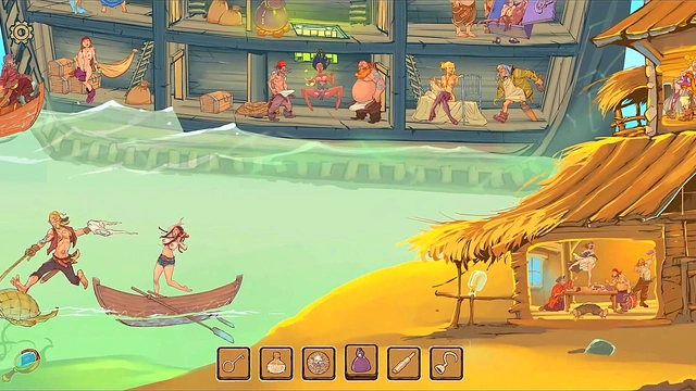 Christmas Hentai Porn Play – Perky Prostitute Meets Rough Pirate Captain