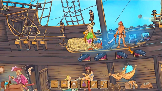 Christmas Hentai Porn Play – Perky Prostitute Meets Rough Pirate Captain