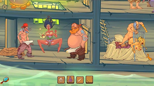 Christmas Hentai Porn Play – Perky Prostitute Meets Rough Pirate Captain