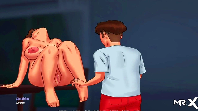 Mature Woman Rides Huge Cock in Summertime Saga Hentai Gameplay