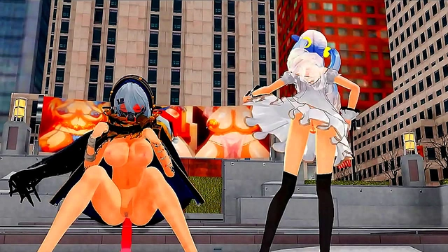 Horny MMD Damsel and Futanari Dance & Sing for Your Pleasure