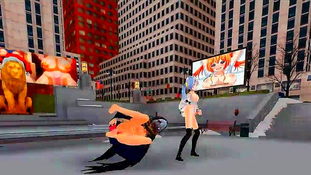 Horny MMD Damsel and Futanari Dance & Sing for Your Pleasure