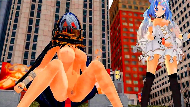 Horny MMD Damsel and Futanari Dance & Sing for Your Pleasure