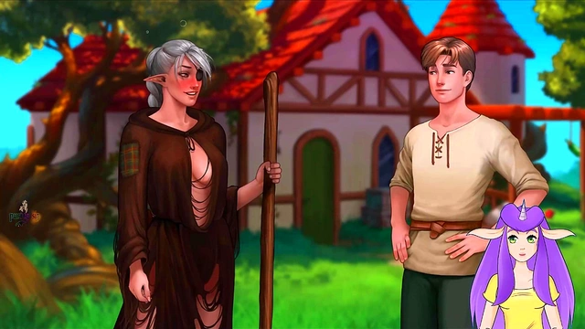 NakedElf Princess With Big Tits And Muscles Fucks In The Bath For Vtuber Fans