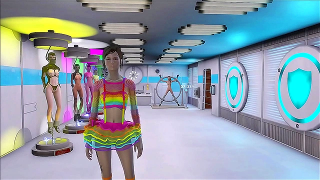 Sexy Fallout 4 Anime Babe Shows Off Hot 3D Body In Multi-Colored Outfit